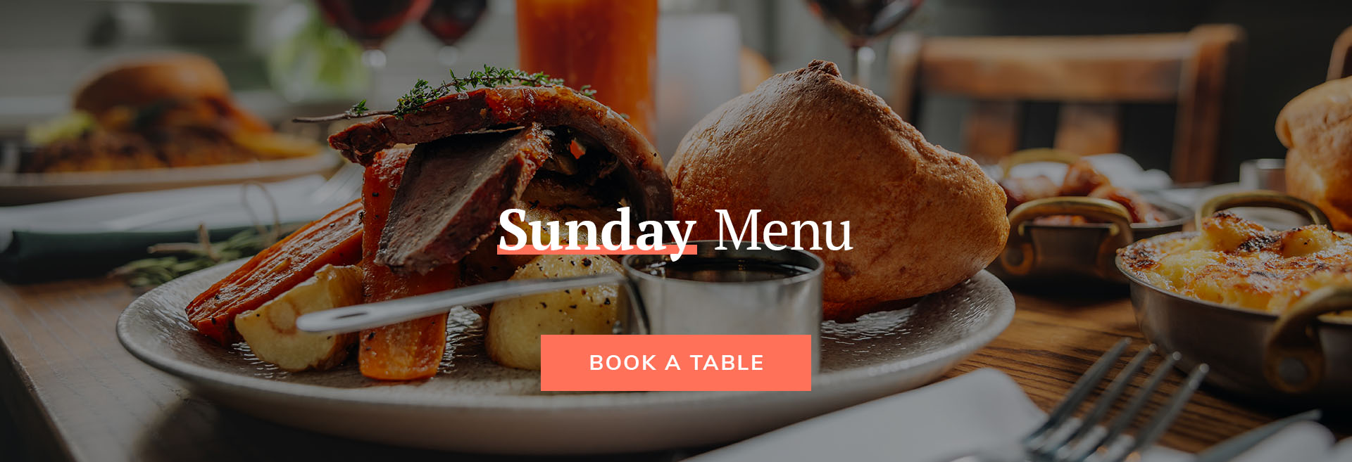 Sunday Menu at The Sun In Splendour
