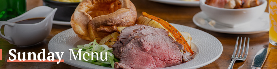 Sunday Menu at The Sun In Splendour